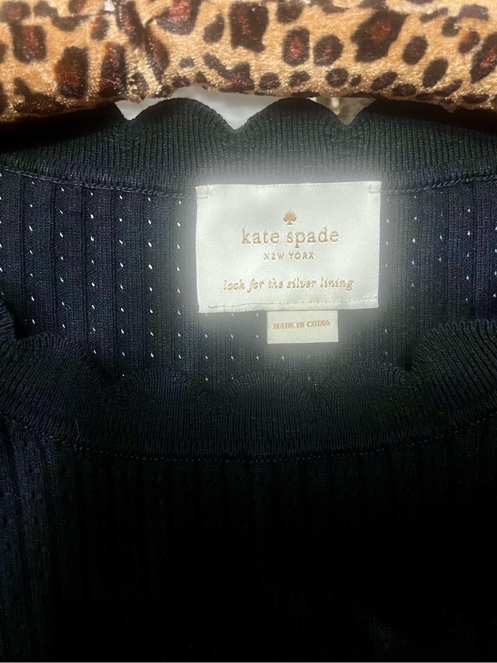 kate spade scalloped fit & flare knit dress Sz 8 Pd $349 - Picture 6 of 8